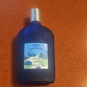 Bath & Body Works Cool Spring Cologne - Blue Bottle with Silver Cap 4 Oz.